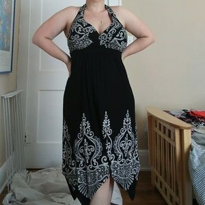 Halter dress with built in bra